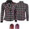 BULLDT Motorradhemd Damen mit abnehmbare 4CE-Protektoren (EN 1621-1) - Klassisch 100% Baumwolle Holzfäller Flanellhemd - Biker Motorradjacke mit Aramid-Kevlar-Futter bietet 360° Schutz Weinrot - 5XL