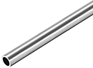 sourcing map 304 Edelstahl Rohr 8mm Außendurchmesser, Nahtlose Gerade Rundrohr 1mm Wandstärke, Runde Edelstahlrohr 250mm Länge, Industrie Präzision Metallrohr für Geländer Handläufe Basteln