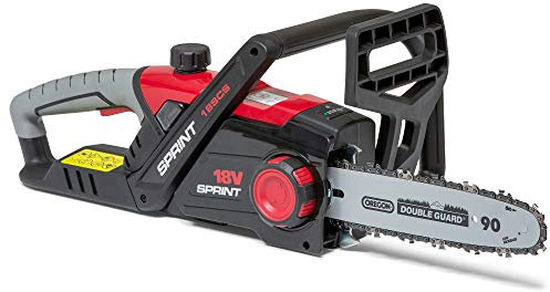 Tronçonneuse à batterie Sprint 18SCS 18V Li-Ion 25cm, Powered by Briggs & Stratton, tronçonneuse seule, moteur de 600W, garantie 5 ans, 1688108