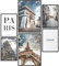 Papierschmiede® Mood Poster Set Paris, Bilder Wohnzimmer Deko Schlafzimmer, 2x DIN A4 und 4x DIN A5, Eiffelturm Frankreich Triumphbogen - ohne Rahmen