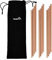 Lot de 12 pailles 100 % cuivre pour boire des pailles ayurvédiques réutilisables pour cocktails avec brosse de nettoyage et étui de pochette