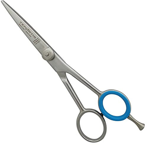 Profi Haarschere aus rostfreiem Edelstahl mit Haken - Tenartis Professional Made in Italy (14 cm)