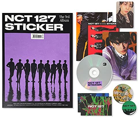 NCT127 The 3rd Album - STICKER [ STICKER ver. ] Booklet + CD-R + Folded Poster + Sticker + Post Card + Photo Card + OFFICIAL POSTER
