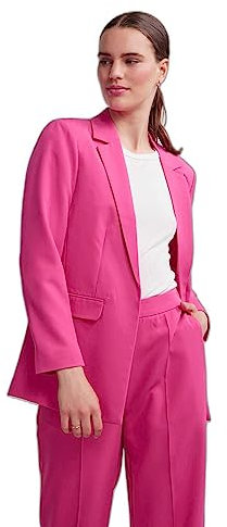PIECES PCBOZZY LS Loose Blazer Noos BC, Beetroot Purple (Rose), S Femme