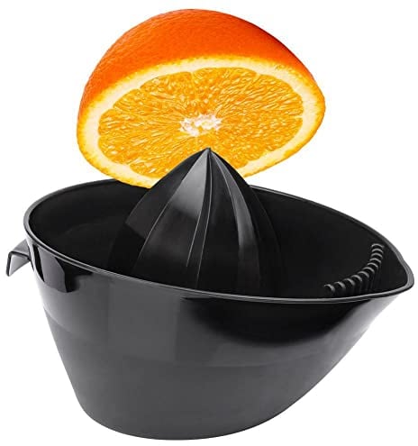 Vilde Spremiagrumi, spremiagrumi, spremiagrumi manuale, per grandi frutti, pompelmi, arance, nero, con manico