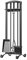 Kingson 5-teiliges Kamin-Werkzeug-Set, strapazierfähig, handgefertigt, Halter für den Außenbereich, Feuerstelle, Schaufel, Zange, Bürste, Schürhaken, Holzofen, Zubehör-Set, Schwarz