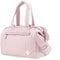 SONARIN Multitasche Borsa Fasciatoio per Neonato,Grande Capacità Multifunzionale Borsa Cambio Borsa a Tracolla Elegante Borsa per Pannolini da Viaggio con Spalline Singola(Rosa)