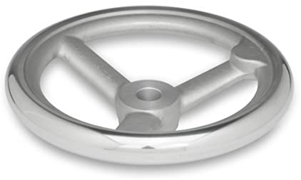 Ganter Normelemente | Handrad Aluminium | DIN 950-AL-125-B14-A | Durchmesser d1: 125mm; Bohrung d2: 14mm