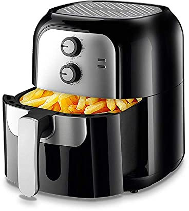 ADITAM Freidora eléctrica sin aceite ADITAM, totalmente automática para el hogar Papas fritas bajas en grasa de gran capacidad Smart ADITAM, circulación de aire de 360 ​​grados, revestimiento