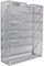 Alvinlite Metall Zeitschriftensammler Wand, Grau Zeitungsständer, 6 Fächer Zeitschriftenhalter Dokumentenablage Zeitungshalter Briefständer Wand, 40,5 x 32 x 10,2 cm for Office Home