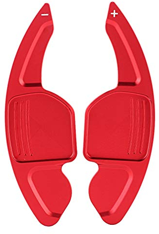 Akozon 2 Stück Schaltwippen Lenkradwippe Verlängerung Aluminium Legierung Auto Lenkrad Schaltwippe Blade Shifter für A3 A4L A5 A6L A7 A8 S3 S5 S6 S7 S8 SQ5 RS3 RS6 R8 Q3 Q5 Q7