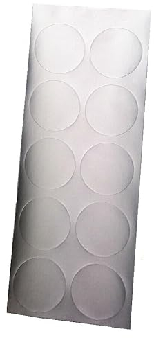 Prüflochverschluss ALU selbstklebend Aufkleber für Messöffnung Abgasrohr Prüflochverschlüsse (1 Stück/Bogen = 10 Aufkleber)