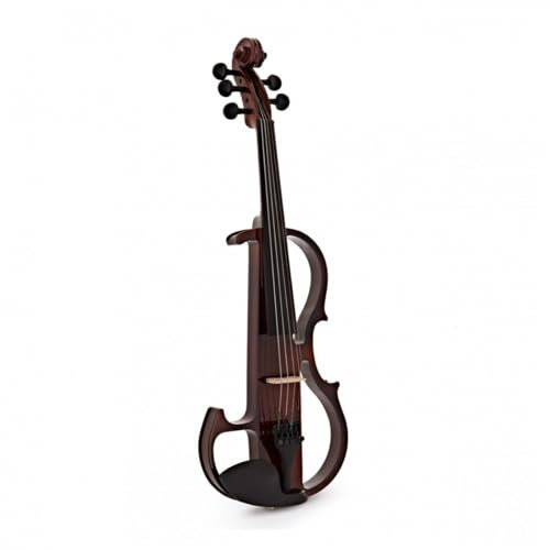 Gear4music Dimensione completa Violino elettrico a 5 corde 4/4 Trans Red