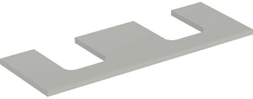 Geberit ONE piano lavabo, doppio taglio, per lavabo da appoggio a catino, 135x3x47cm, 505.276.00.1; colorazione: greige laccato opaco