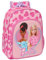 BARBIE LOVE - Mochila Escolar Infantil Animada, Mochila Niño, Mochila Infantil, Adaptable a Carro, Ideal para Niños en Edad Escolar, Cómoda y Versátil, Calidad y Resistencia, 26x11x34 cm, Color Rosa