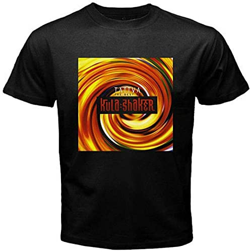 Kula Shaker Tattva Men's T-Shirt Graphic Printed Black Tee L