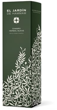 El Jardín de Hammam Mildes Kräuter-Shampoo, EVOE und Millennium Olivenöl, Rosmarin- und Pfefferminz-Extrakt, Aloe Vera, Weizenprotein und Goji-Beeren-Extrakt, 250 ml