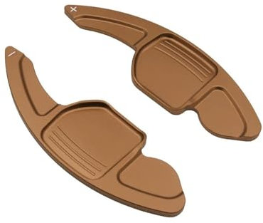 YYGGWL Lenkrad Schaltwippen Für Cupra Für Ateca 2018 2019 06/2020 Schaltwippe Auto Lenkrad Verlängerung Shifter Aufkleber Lenkradg Paddle (Color : Bronze-Style 1)