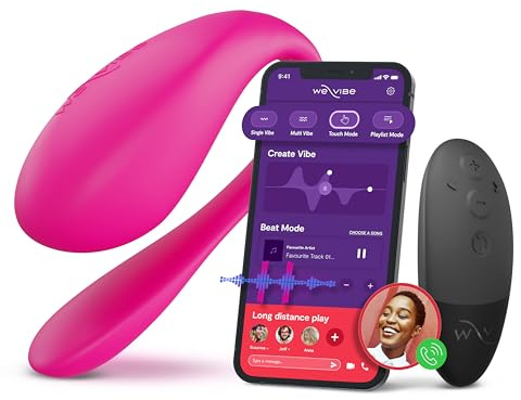 We-Vibe Jive 2 Tragbarer G-Punkt-Vibrator – Vibro-Ei – Vibrator für Paare – Vibrierendes Sexspielzeug mit 10 Intensitätsstufen - Steuerung per App und Fernbedienung – Wasserdicht – Wiederaufladbar