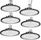 100W UFO LED Lámpara de Alta Bahía,Fosingut 10000LM Focos Led Interior Techo,6500K BlancaFría IP65 Impermeable Campana LED Industrial,High Bay lampara led techo para Fábrica,Garaje,Taller (6pcs)
