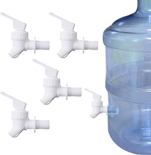 XPEX Grifo de tanque de 4 piezas, grifo de plástico, grifo dispensador de agua con sabor, grifo de repuesto para dispensador de bebidas, grifo de repuesto para dispensador de bebidas
