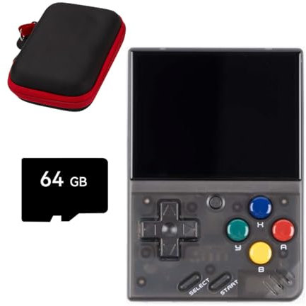 ExploTex Miyo Mini V4 Retro-Handheld Spielkonsole, Tragbare Handheld-Spielkonsole mit Aufbewahrungstasche