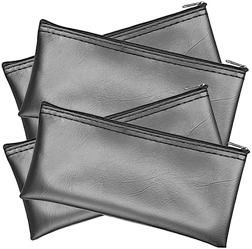 SECFOU 4pcs Mic Organizer Zipper Design Secure Storage Bag for Mics Gaming Microphones