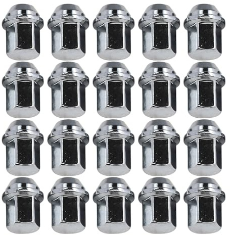 Galloparts 20 Stück Radmutter 06509422AA kompatibel mit Dodge Durango, Jeep Grand Cherokee, Ram Classic, Wrangler, Gladiator und Wagoneer SUV, Edelstahl, M12 x 1.75, M611.330, Klasse 2B