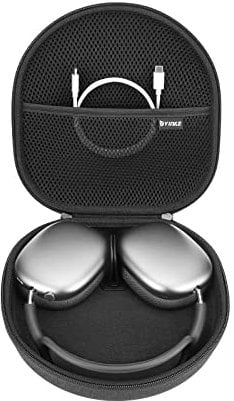 Smart Case for Apple AirPods Max Supports Sleep Mode, Hard Organizer Portable Carry Travel Cover Storage Bag (Black)