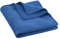 Clinotest Wohndecke 150 x 200cm in Blau, Kuscheldecke aus Baumwollmischung, weiche & warme Tagesdecke, atmungsaktiv & pflegeleicht, als Sofadecke oder Überwurf