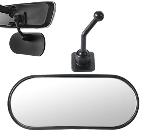 Vista Trasera Espejo De Asiento Automóvil Para Bebés, Espejo Adhesivo Bebé Ajustable 360 °, Pegado En El Retrovisor Interior La Conducción basic, Monitor Trasero Destrozado Gran Angular