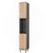 Vicco Hochschrank Fynn, Badezimmerhochschrank, Anthrazit/Goldkraft Eiche, 30 x 190 cm