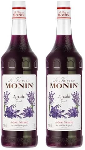 Monin Sirup Lavendel (1 x 1,0l) (Packung mit 2)