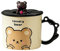 HUMOCHUSON Tasse Amusante Tasse À Café Au Lait En Céramique De 360 Ml Avec Motif Petit Ours Brun