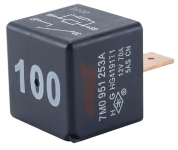 Orivin 1 Stück Automotive 100 Schließer Relais 4Pin Multifunktionsrelais 7M0951253A Kompatibel mit VW A3 A4 A6 Q5 Q7 12V