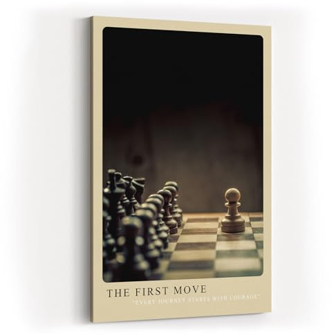 Paul Sinus Kunstdruck 40x60cm The First Move – Symbolkraft des Anfangs im Schachspiel