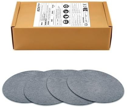 GZKTY Schleifgitter 125mm Klett, 60Stk Schleifscheiben Netz, Körnung 60-320 | für Exzenterschleifer Metall/Edelstahl/Holz