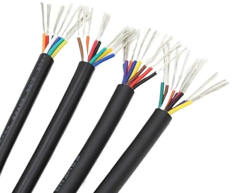 UL2464 Multi-Core Cable 10M 30-18AWG 2-10 Cores PVC Insulated 300V Signal Control Audio Wire(10 Cores,18AWG)