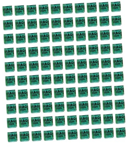 Stgfyxgs 100 Bagues D'identification pour Pigeons, Accessoires pour Volailles (2026), Bagues pour Pigeons, Canards, Pinsons, Irak Vert