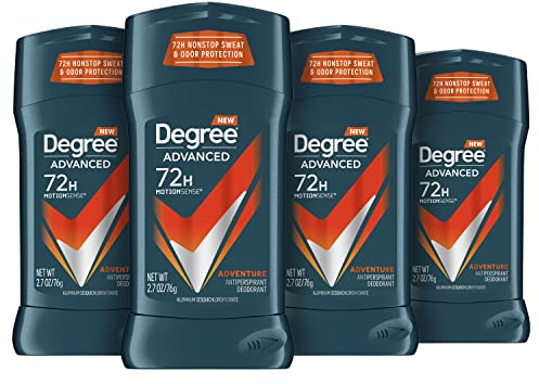 4x 76g Degree Men Invisible AntiPerspirant & Deodorant, Adventure (Herren Deo)