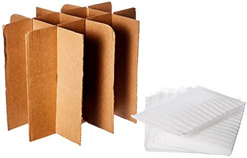 Uboxes Glass cell divider kit- Box compartments & foam pouches to protect your glasses (GLASSPACK012)