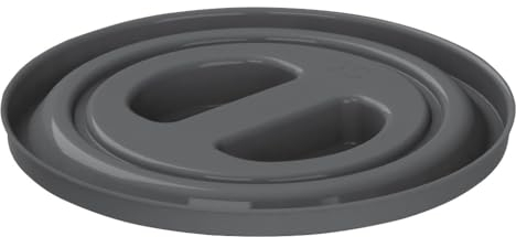 Kerbl Deckel / Abdeckung für Stalleimer, Futtereimer, Baueimer, 12 Liter, schwarz, Nr. 29935