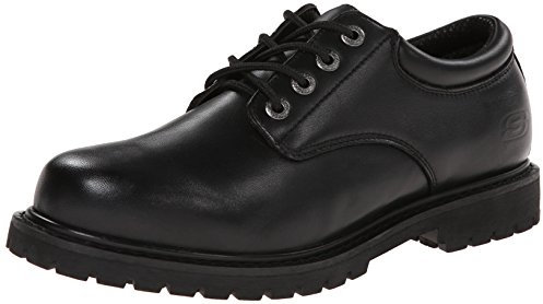 Skechers Work Cottonwood Elks Mens Black Shoes - Size 12 UK - Black