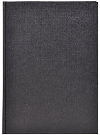 Clairefontaine 134243C - Skizzenbuch / Zeichenheft Goldline, geleimt mit Fadenbindung, DIN A4 21x29,7 cm, Hochformat, 64 Blatt 140g elfenbein, mit festem Umschlag, ideal für Mixmedia, Schwarz, 1 Stück