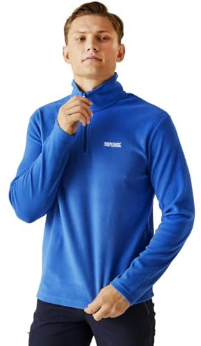 Regatta Mens Half Zip Fleece Pullover Jacket - Durable Outdoor Sports, Hiking, Cycling,Travelling, Golf, Quick Dry Extra Warm Lightweight Trekking Fleece Jacket Blue