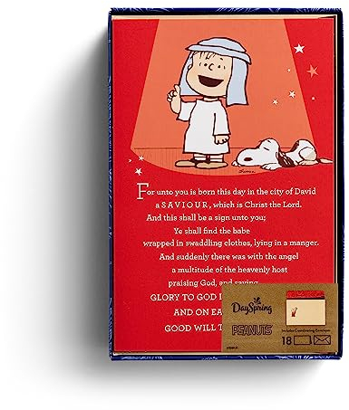 Peanuts Christmas - That's What Christmas is All About Charlie Brown - 18 hochwertige Weihnachtskarten in Box, KJV