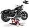 Motorrad Hebebühne Scherenheber Hydraulik-Lift ConStands L schwarz-rot inkl. 4 Distanzstücke