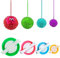 KNEWMART Pompom Maker,4 Größen Bommel Maker Groß Set Fluff Kugel Weber DIY Handwerk Pompom Making Kit (4)