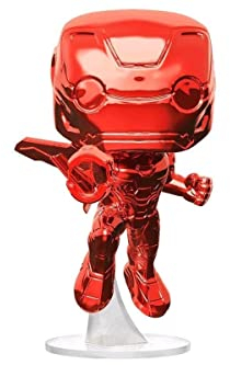 Funko POP! Infinity War - Iron Man (Red Chrome) Vinyl Figure 10 cm - Amazon Exclusive