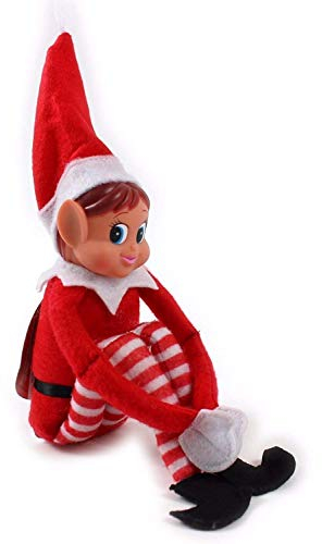 GLOW Wholesale Elvie (Mädchen) Lustige und verspielte Elfen verhalten Sich schlecht Figur mit weichem Körper und Vinyl-Gesicht, rot